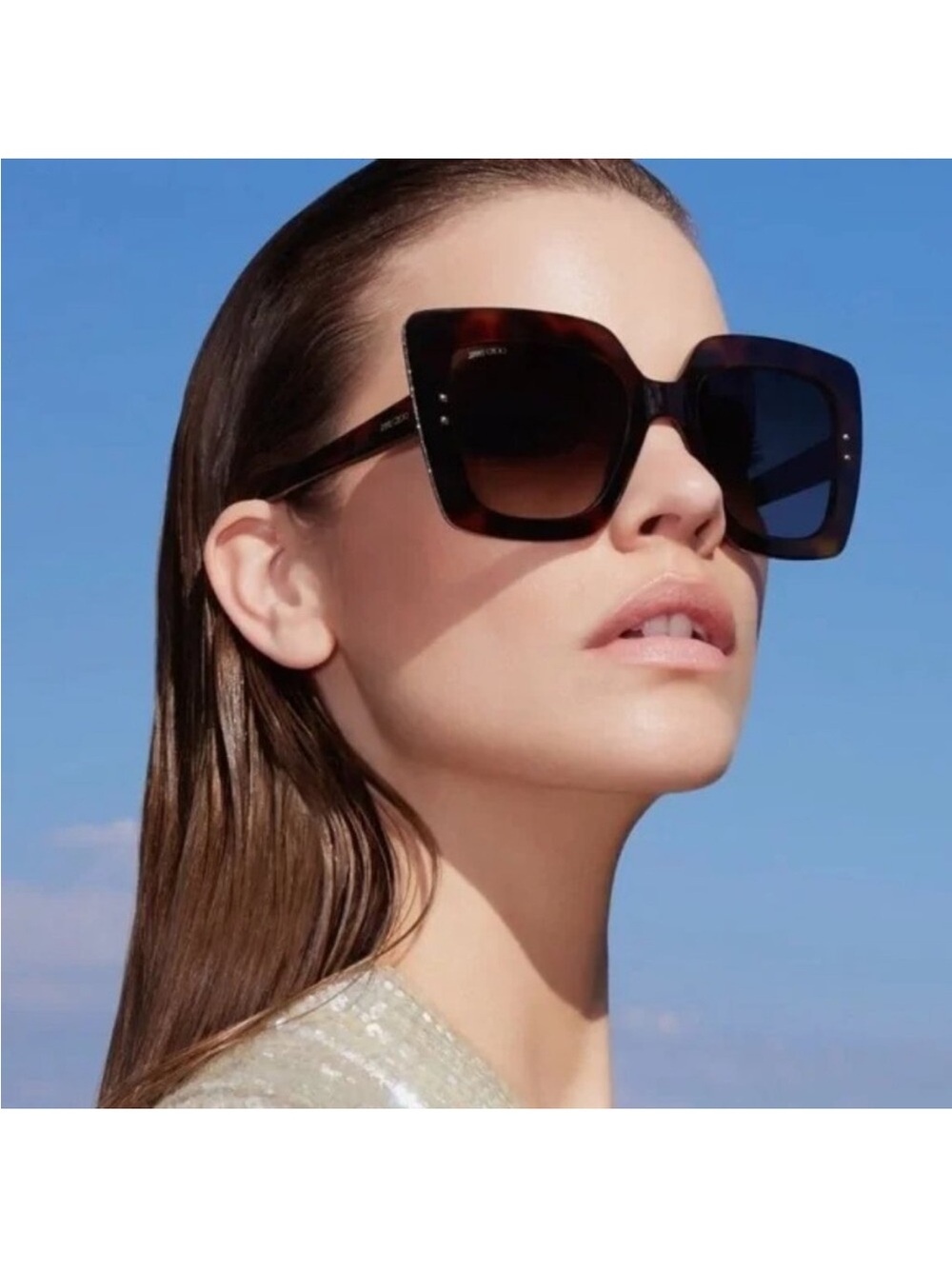 Jimmy Choo Square Sunglasses Women Auri/G/S 8079O
